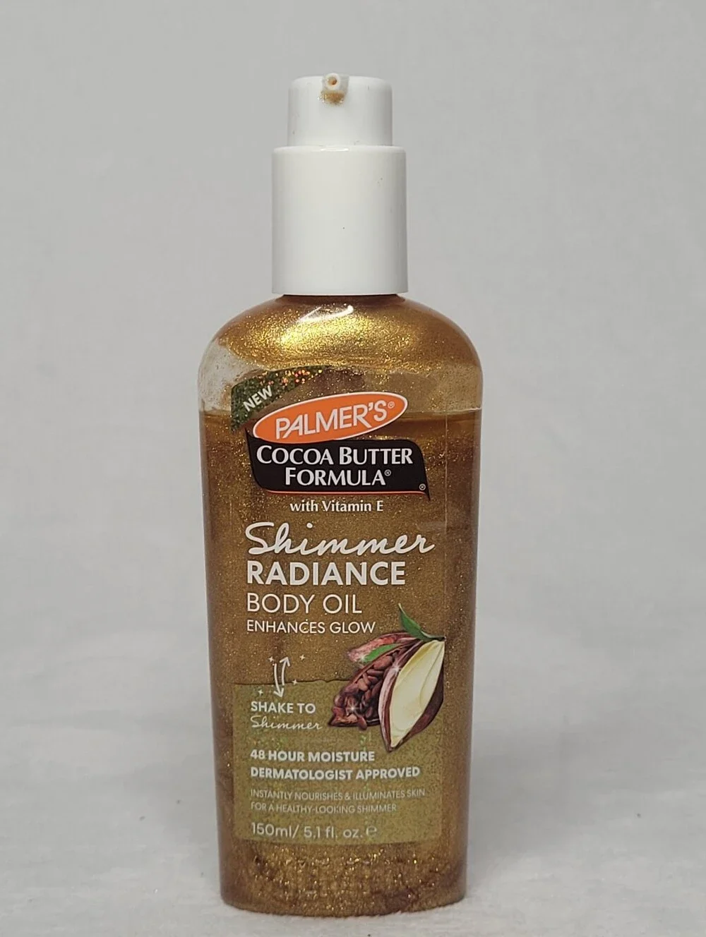 Palmer's Cocoa Butter Formula Vitamin E Shimmer Radiance Body Oil Enhances Glow